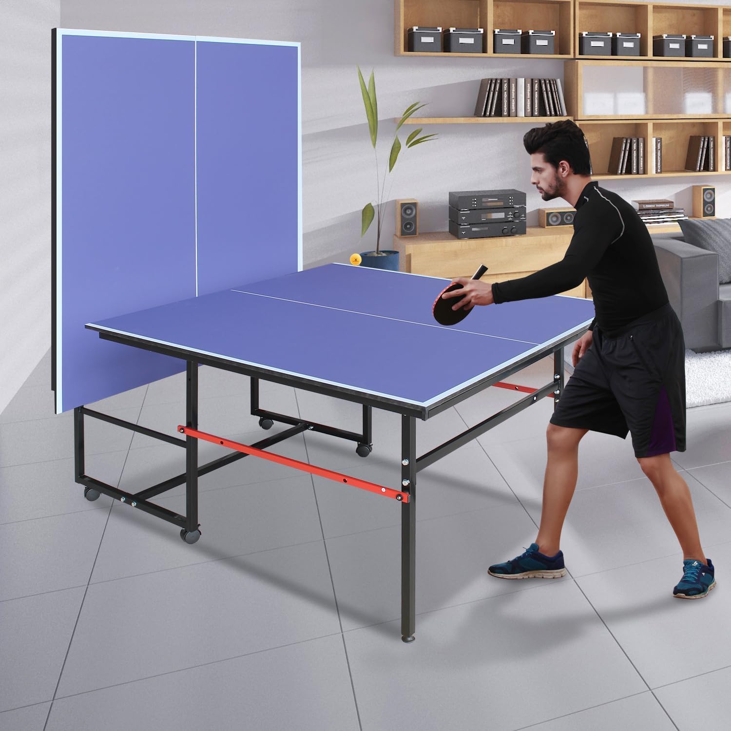 8 ft Portable Ping Pong Table， - огляд і ціна Table Tennis Olympics