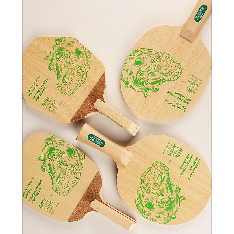JEELS Green Hippo 1 Ply Ayous  - огляд і ціна Table Tennis In Japanese