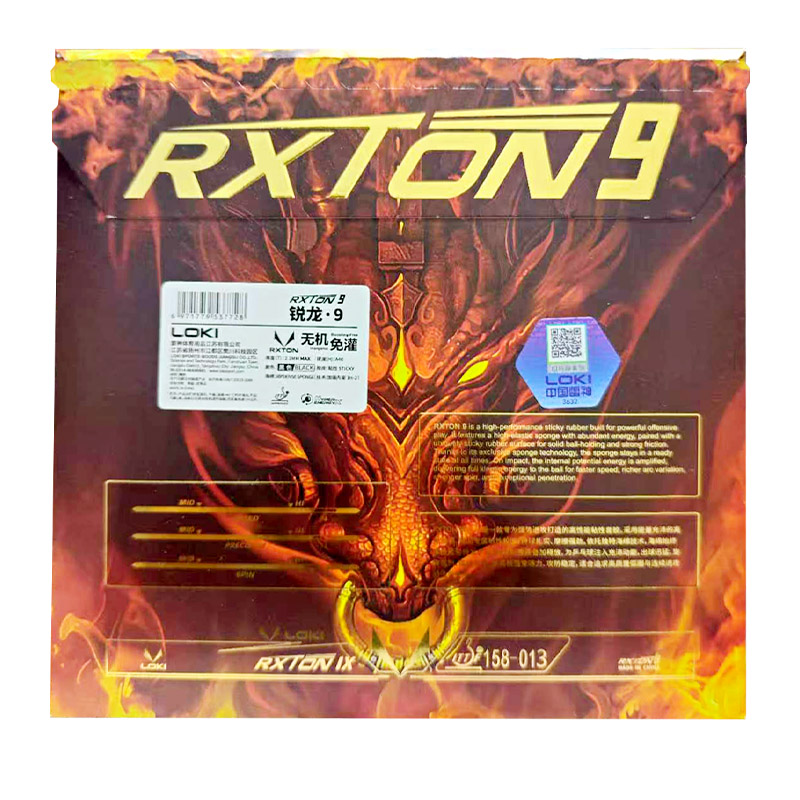 LOKI RXTON 9 Table Tennis Rubb - огляд і ціна Table Tennis Loki