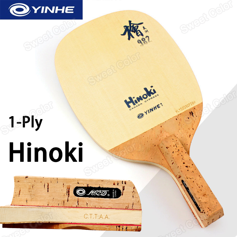 YINHE 982 1-Ply Solid Hinoki W - огляд і ціна Table Tennis In Japanese